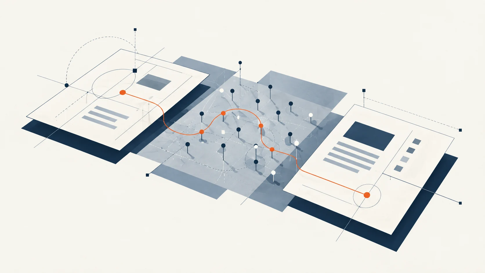 Illustration of a study protocol connected to collection and an organised research record